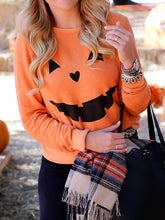 Load image into Gallery viewer, Halloween Pumpkin Printed Casual Sweatshirt