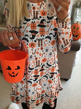 Load image into Gallery viewer, Halloween Pumpkin Ghost Dress
