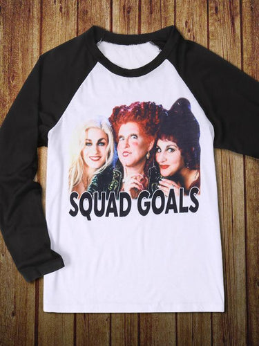 Squad Goals Letter T-shirt