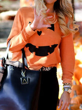 Load image into Gallery viewer, Halloween Pumpkin Printed Casual Sweatshirt