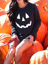 Load image into Gallery viewer, Halloween Pumpkin Printed Casual Sweatshirt
